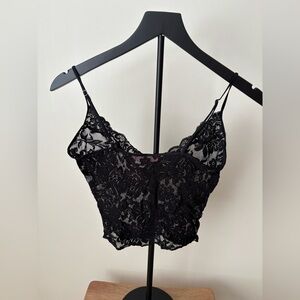 Victoria’s Secret Black Lace Camisole – Delicate Lingerie Top